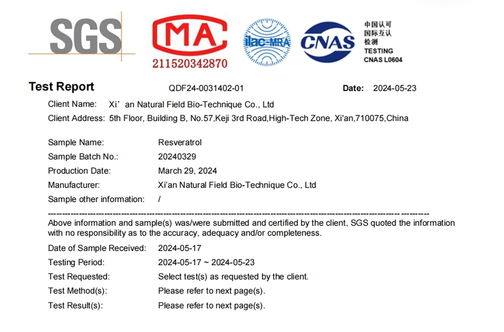 Powdered Resveratrol Powdered Resveratrol