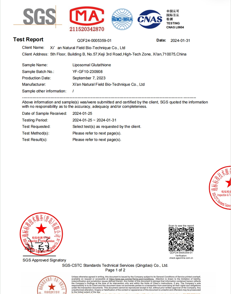 Liposomal L Glutathione Liposomal L Glutathione